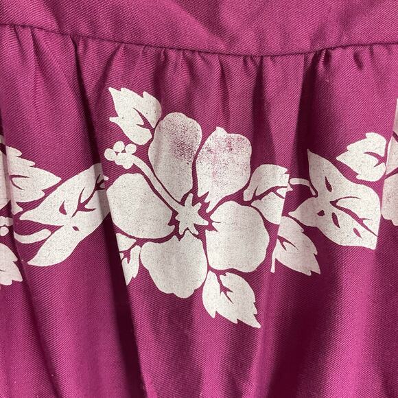 Vintage Young Hawaii Aloha Dress Medium Hawaiian Floral - Picture 6 of 10